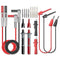Goupchn Multimeter Test Leads Kit with Alligator Clips Banana Plug to Test Hook Clips Wire Replaceable Precision Sharp Probes Set for Multimeter E...