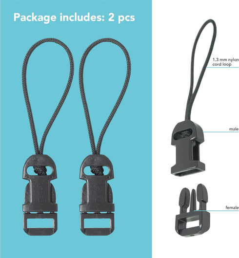 Foto&Tech 2 Pieces Quick Release QD Loop Connector for Camera Neck Strap Compatible with Fujifilm Samsung Sony Olympus Panasonic Canon Nikon Penta...