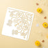 FINGERINSPIRE Thistle Flower Corner Stencil 11.8x11.8inch Reusable Floral Corner Painting Template DIY Craft Plants Corner Decoration Stencil for ...
