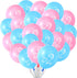 30 Pcs Gender Reveal Balloons Girl or Boy Latex Balloon 12 Inches Pink Blue Party Balloon for Gender Reveal Baby Shower Themed Decorations...