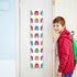 clothmile 2 Pcs Classroom Door Window Cover Rainbow Classroom Door Window Cover 8 X 36 Inches Blackout Lockdown Shades for Glass Doors Window Cove...