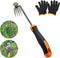 XIAONAN Weed Tool,Weed Puller with Handle Manual Hand Weeder Tool 4 Teeth Dual Purpose Weeder High Strength Garden Weed Removal Tool for Garden Ya...