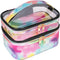 Cosmetic Bag Makeup Bag Travel Cosmetic Bags for Women Makeup bags Cases Portable Waterproof Foldable (Tie-Dye)...