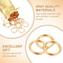 Chalyna 20 Pcs Toy Gold Power Rings Metal Game Figure Display Dream Catcher Rings with Drawstring Organza Bags(1.18 x 1.2 Inch,Gold)...