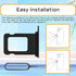 for iPhone 12 Black SIM Card Slot Replacement Single SIM Version for iPhone12 Card Tray Holder Adapter with Waterproof Rubber Ring Repair Kit Card...