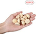 100 PCS 25mm Split Wood Balls, Small Natural Unfinished Half Round Wooden Beads for Kids Craft...