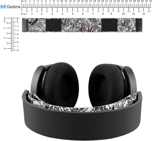 Geekria Flex Fabric Headband Pad Compatible with SteelSeries Arctis 5, Arctis 3 All-Platform Gaming Headphones, Headphones Replacement Band, Heads...