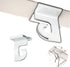 STORE FIXTURES DIRECT Extra Heavy Duty White Aluminum Drop Ceiling Hooks, One Piece Ceiling Grid Clips, 10 Pack...