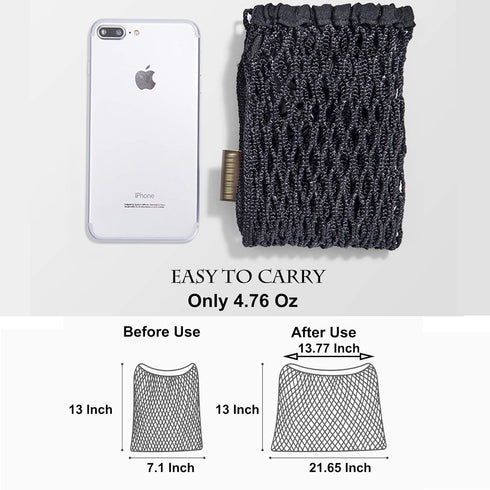 Universal Baby Stroller Organizer Polyester Net Mesh Storage Bag with Extra Large Storage Space, Non-Slip and Adjustable Stroller Accessories for ...