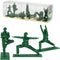 Yoga Joes Series 1 Green Toy Soldiers, Set of 9 Army Men Yoga Pose Figurines - Decor for Desk, Office, Classroom, Home, or Studio - Zen Meets GI J...