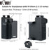 KIWIFOTOS Phone Tripod Mount, Phone Camera Grip Handle Holder with Detachable Bluetooth Shutter and Cold Shoe Adapter for iPhone 14 15 Samsung Sma...