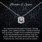 Brother and Sister Gifts, Sterling Silver Two Interlocking Infinity Heart Necklace, Gift for Sister Birthday Gifts From Brother To Sister Christma...