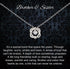 Brother and Sister Gifts, Sterling Silver Two Interlocking Infinity Heart Necklace, Gift for Sister Birthday Gifts From Brother To Sister Christma...