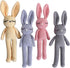 Moni's Choice Stuffed Animal Baby Bunny Rabbit Plush Knitted Doll Baby Sleep Toy Newborn (Pink)...