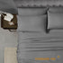 Home Collection Micro Caress Luxurious Sheet Set, 90 GSM 4 -Piece Full Size with 2 Additional Pillowcase, Gray Color...