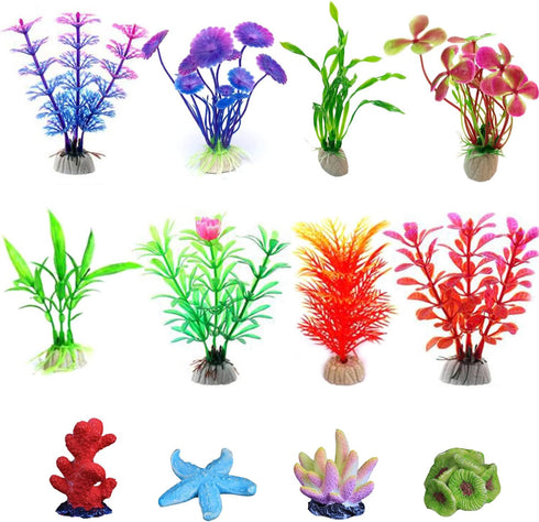 Artificial Aquarium Plants, Aquatic Plants, Aquarium Simulation Plants, Seaweed Water Plants, Fish Tank Lifelike Decorations, Plastic Aquariums Pl...