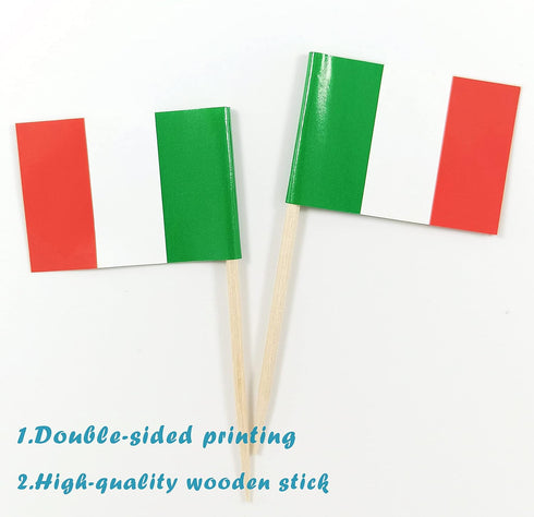 JBCD Italy Toothpick Flag Italian Mini Small Cupcake Topper Flags, 200pcs...