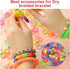 500 Pcs S Clips, Small Rubber Band Clips, Plastic Loom Bands Connectors, Connectors Refills Bracelet Loom Clips for Loom Bands Bracelets Necklace ...
