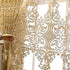 1 Panel Luxury European Sheer Curtain Grommet Top Floral Embroidery Sheer Curtain for Living Room Hollow Semi-Shading Voile Curtain Simple Modern ...