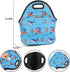 Violet Mist Neoprene Lunch Bag Washable Shark lunch HandBags Tote Reusable Thermal Insulated Lunch Bags Cooler Lighweight lunch bag for Men Work P...