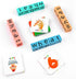 Wooden Blocks Spelling Game, Upgraded Matching Letter Alphabet Game with Reading Blocks Crossword Puzzle Flash Cards Storage Box Word Builder Educ...