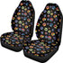 Dog Paw Front Seat Cover for Women Men Tie Dye Bucket Seat Cover Seat Protectors Cushion for Car, SUV & Truck, Washable Car Accessories...