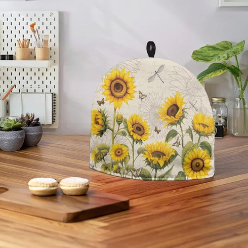 Sunflower Tea Cozy for Teapot Insulated Dragonfly Tea Cosy for Teapot Butterfly Tea Cozies Kettle Quilt Table Hotel Tea Party Restaurant...
