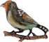 Alilang Antique Golden Clear Crystal Colored Rhinestones Multi Bird Sparrow Brooch Pin...