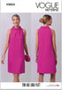 Vogue Misses' Lined Dress Sewing Pattern Packet by Tom & Linda Platt Inc, Design Code V2023, 14-16-18-20-22, Multicolor...