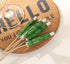 50 Pcs Cocktail Drink Green Tropical Coconut Palm Tree Paper Umbrellas Picks - Cocktail Parasols Cupcake Picks for Hawaiian Party and Pool Party T...