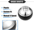 5 Speed Manual Gear Shift Knob Compatible for Mini R50 R53 2000-2006 for Mini Cabrio R52 2002-2008, Durable Plastic Black Silver Tone...