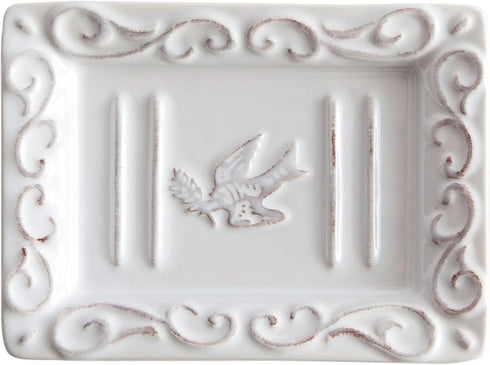 Pre de Provence with a White-Washed Terracotta Finish Soap Dish, 8.8 Ounce (Pack of 1)...