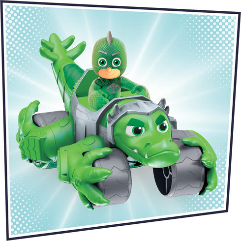 PJ Masks Animal Power Gekko Animal Rider Toy Car, with Gekko Action Figure, Deluxe Toy Vehicles, Superhero Toys, Preschool Toys for 3 Year Old Boy...