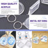 Swpeet 40Pcs Pendant Picture Frame Keyrings, Make Your Own Keyring Kit, Central Pendant for Kids To Assemble And Attach To Key Rings And Bags...