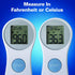 Digital Forehead Thermometer - Infrared - White (Body Temperature Reader, Lightweight, Compact)...