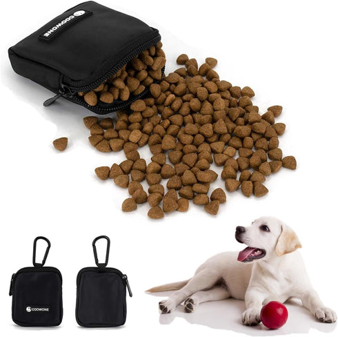 COOWONE Dog Training Treat Pouch, Waterproof Dog Treat Bag, Dog Treat Pouch with Clip, Treat Pouches for Pet Training, Puppy Treat Tote, Pocket Si...