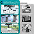 Rearview Mirror Phone Holder for Car, 360° Rotating Rear View Mount with Adjustable Arm Length, Upgraded Four Corners Fixed Anti-Shake Multifuncti...