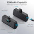 Mini Portable Charger USB-C Power Bank 5200mAh,Ultra Compact LCD Display Battery Pack Backup Charger Compatible with iPhone 15/15 Plus/15 Pro/15 P...