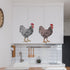 2 Pcs Large Layering Coloring Dominique Chicken Stencil for Painting 11.7×8.3 inches Reusable Layered Painting Stencils for Painting on Wood, Canv...