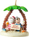 Cape Shore Santa and Mrs. Claus Island Secret Hideaway Palm Ornament...