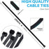 Zip Ties 16 inch Black wire ties 100 per pack Electrical Cable Ties with 60 lbs tensile Strength Suitable for Outdoor Workshop Farms...