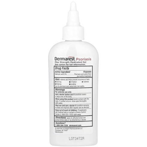 Dermarest Psoriasis Medicated Treatment Gel, 4 oz...
