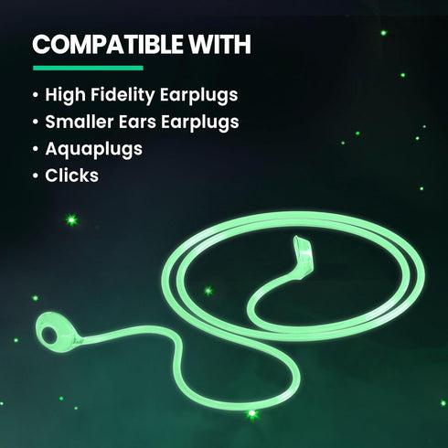 Eargasm Afterglow Earplug Connector Cord: Safeguard Your Earplugs with a Flexible Silicone Lanyard for Secure Accessibility Compatible with High F...