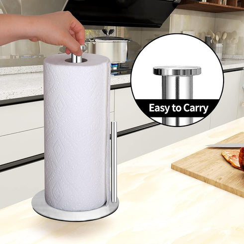 Paper Towel Holder Countertop, OBODING, Stainless Steel Kitchen Paper Towel Holder Stand for Kitchen Organization, Stainless Steel Paper Towel Hol...