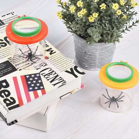 Magnifying Glasses Insect Viewer Box 3X 6X Magnifying Glasses Bug Viewer Magnifier for Science Nature Explorer...