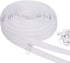 MiniRed 10Yards White Nylon Coil Zipper by The Yards, #3 Bulk Zippers for DIY Sewing Craft Bags with Replacement 20PCS Sliders (#3 White)...