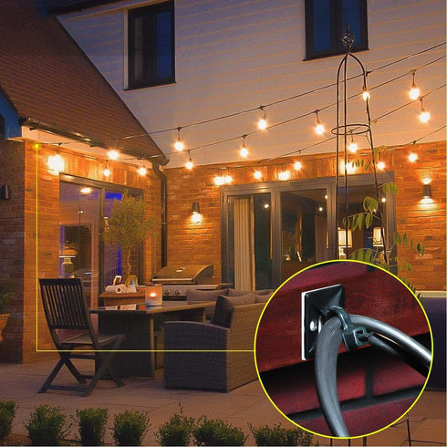 200pcs 3/4" 3M Back-Glue Self Adhesive Black Strong Cable Zip Tie Mounts with 8" Ties, Screws, UV Protection Outdoor Sticky Wire Fasteners Cable C...