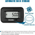 Runleader Digital LCD Hour Meter,AC/DC 5V to 277V for Lawn Mower Generator Motorcycle Golf Cart Forklift Scrubber Machine etc....