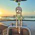 Hanging Car Charm, Handmade Crystal Window Car Hanging Ornaments, Dangling Moon, Healing Crystal Accessories, Rearview Mirror Decorations - Protec...
