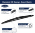 X AUTOHAUX Rear Window Windshield Back Glass Wiper Blade 365mm 14" with Arm Set Assembly Replacement 31333470 for Volvo XC60 2011-2017 for XC90 20...